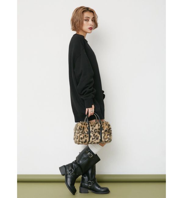 EVRIS「フェイクファーボストンBAG」|ボストンバッグ|
