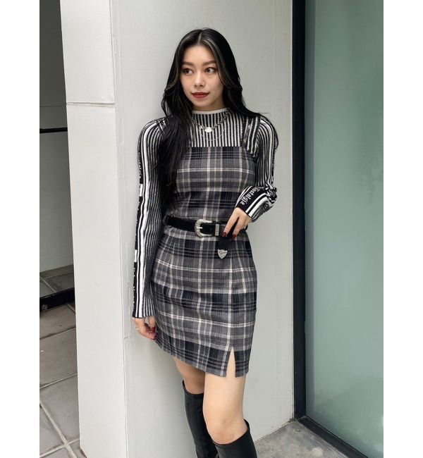 EVRIS「ロゴラインタートルニットトップス」|ニット・セーター|