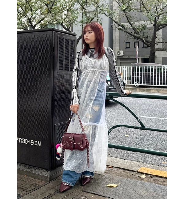 EVRIS「ロゴラインタートルニットトップス」|ニット・セーター|