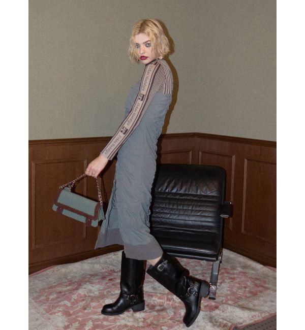 EVRIS「ロゴラインタートルニットトップス」|ニット・セーター|