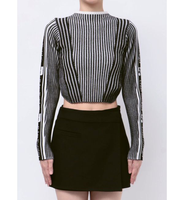 EVRIS「ロゴラインタートルニットトップス」|ニット・セーター|