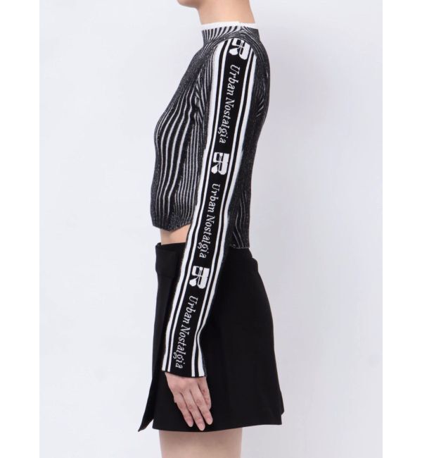 EVRIS「ロゴラインタートルニットトップス」|ニット・セーター|