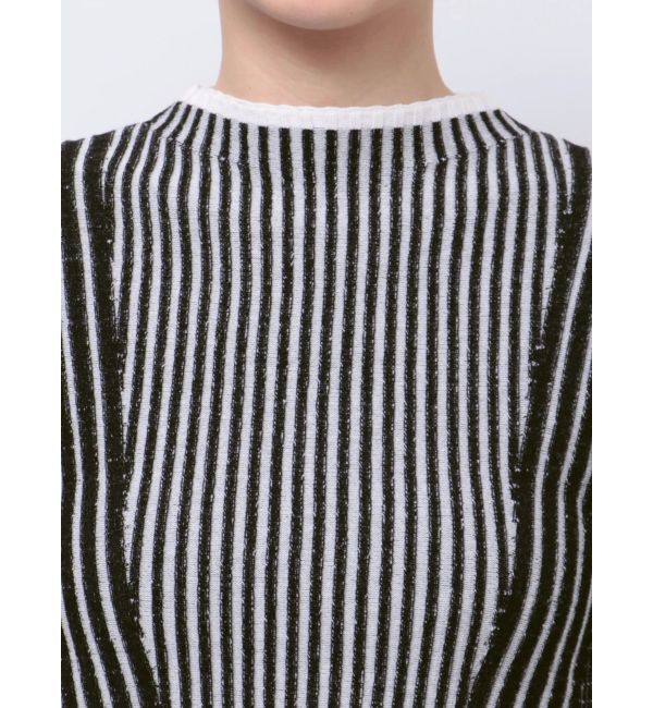 EVRIS「ロゴラインタートルニットトップス」|ニット・セーター|