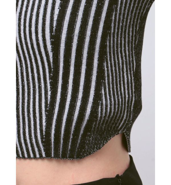 EVRIS「ロゴラインタートルニットトップス」|ニット・セーター|