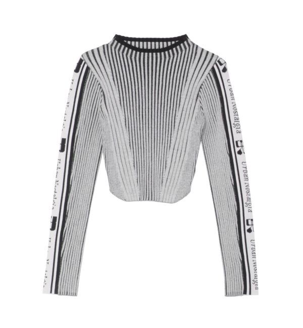 EVRIS「ロゴラインタートルニットトップス」|ニット・セーター|