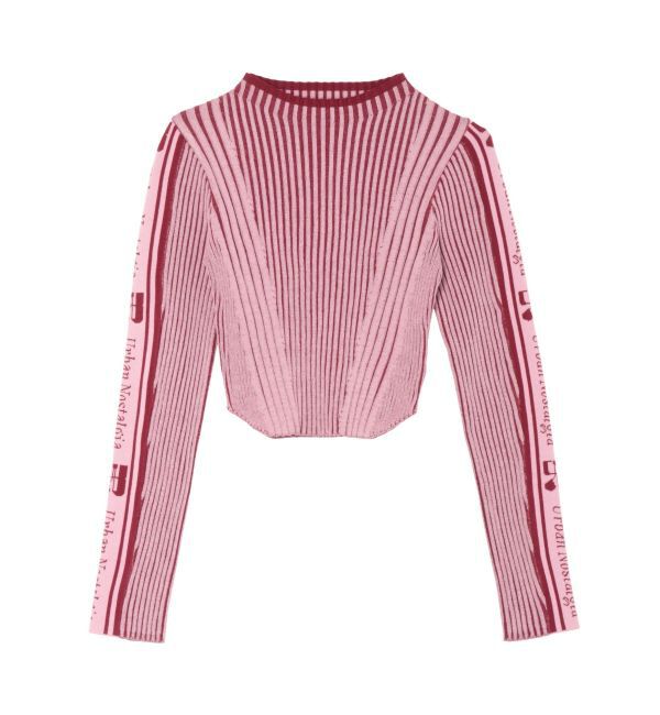 EVRIS「ロゴラインタートルニットトップス」|ニット・セーター|