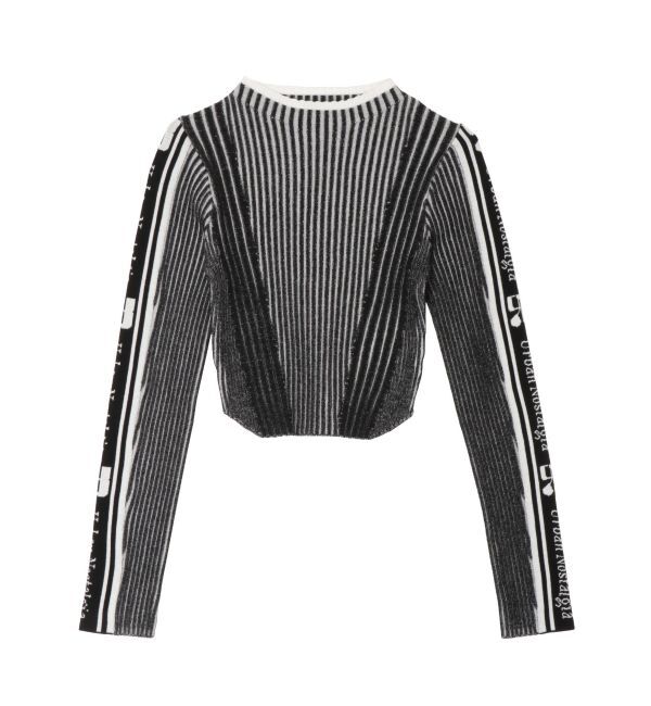 EVRIS「ロゴラインタートルニットトップス」|ニット・セーター|