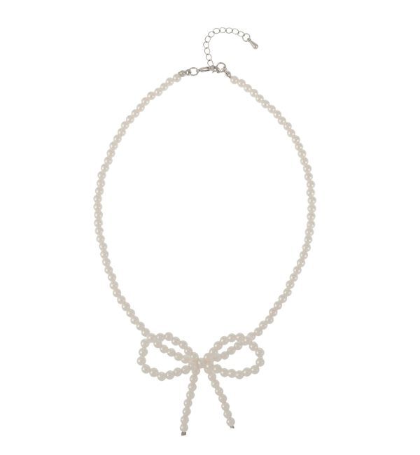 EVRIS「PEARL RIBBON CHOKER」|ネックレス|