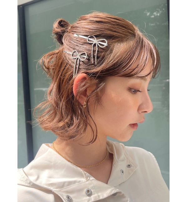 EVRIS「RHINESTONE RIBBON ヘアピン」|その他|