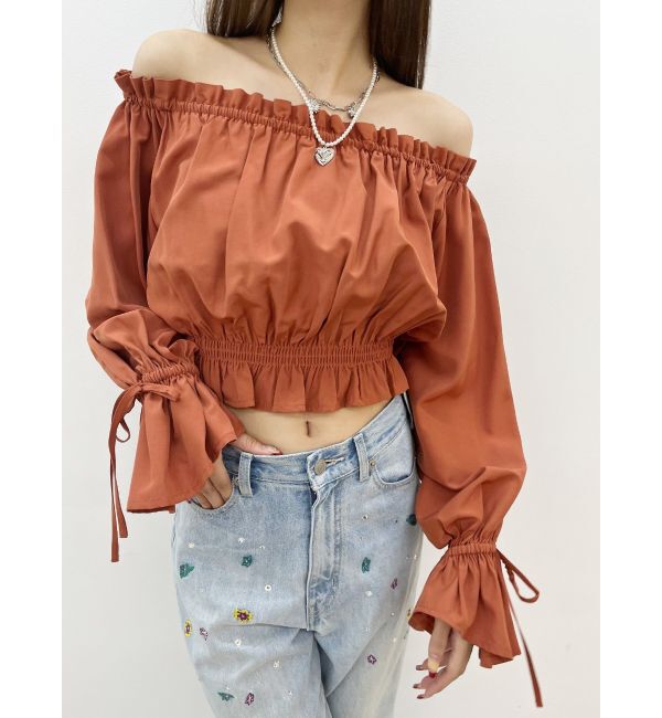EVRIS「コットンオフショルブラウス」|シャツ・ブラウス|