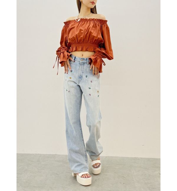 EVRIS「コットンオフショルブラウス」|シャツ・ブラウス|