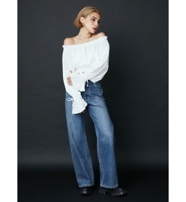 EVRIS「コットンオフショルブラウス」|シャツ・ブラウス|