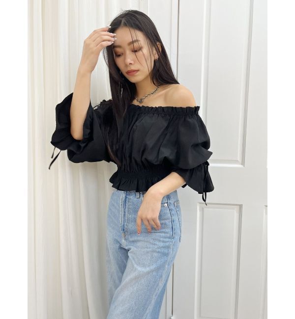 EVRIS「コットンオフショルブラウス」|シャツ・ブラウス|