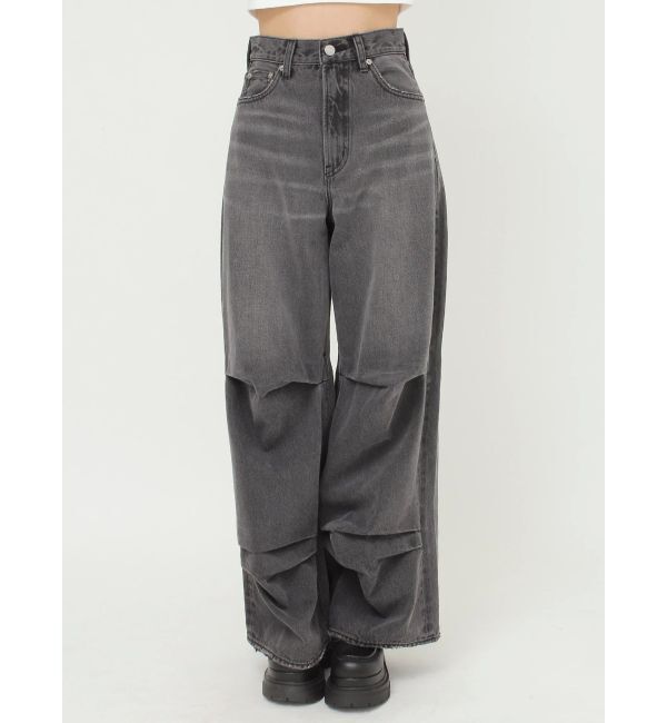 EVRIS「ニータックワイドデニムパンツ」|デニム|