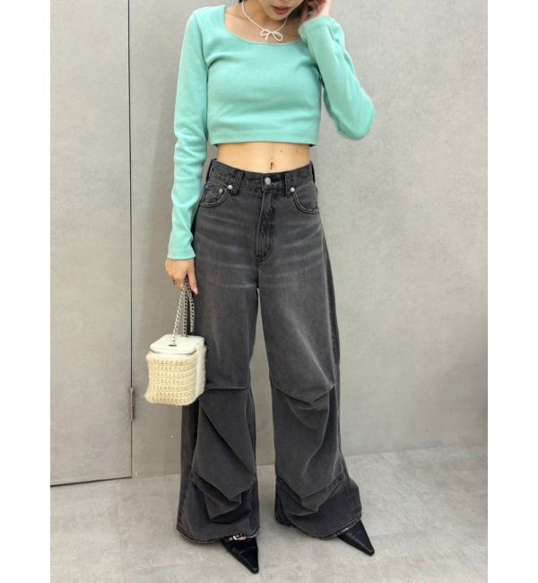 EVRIS「スクエアクロップドトップス」|Tシャツ・カットソー|