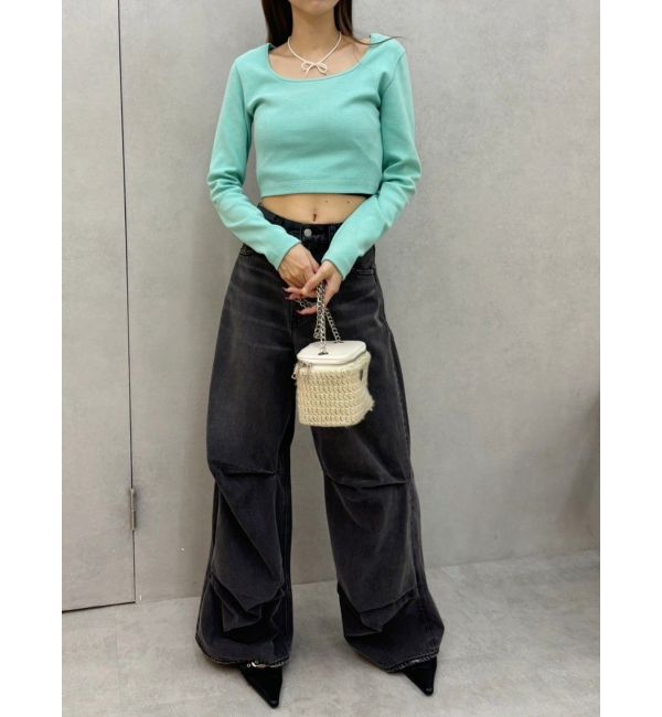 EVRIS「スクエアクロップドトップス」|Tシャツ・カットソー|