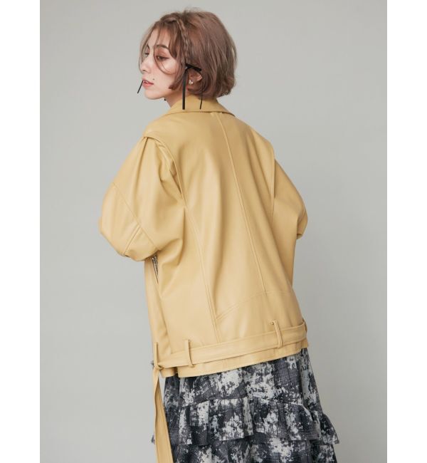 EVRIS「ルーズシルエットライダース」|ライダースジャケット|