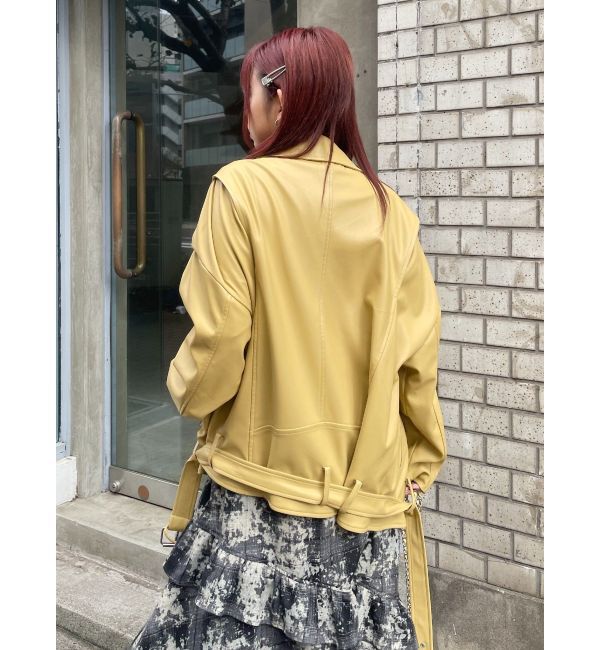 EVRIS「ルーズシルエットライダース」|ライダースジャケット|