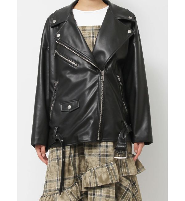 EVRIS「ルーズシルエットライダース」|ライダースジャケット|