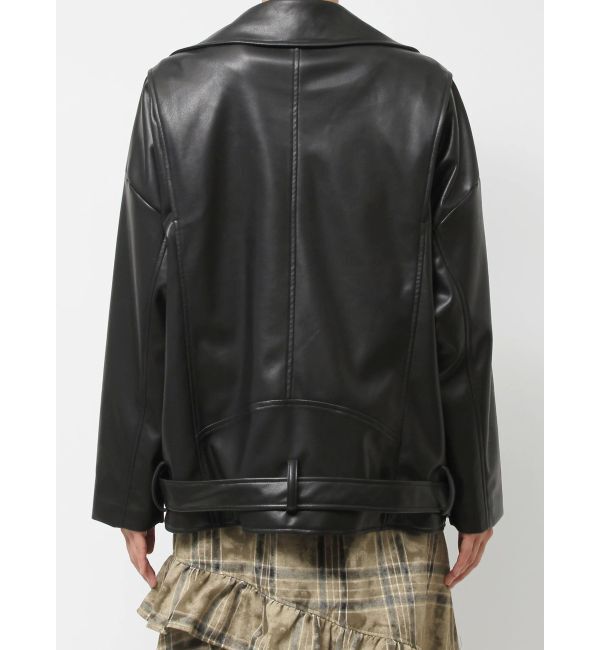 EVRIS「ルーズシルエットライダース」|ライダースジャケット|