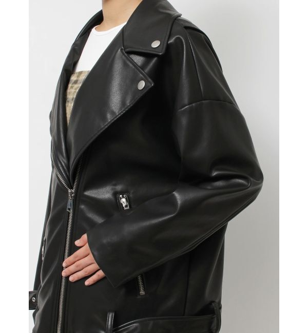 EVRIS「ルーズシルエットライダース」|ライダースジャケット|