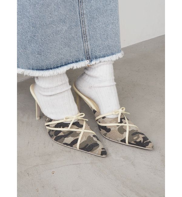 EVRIS「バイカラーヒールサンダル」|サンダル|