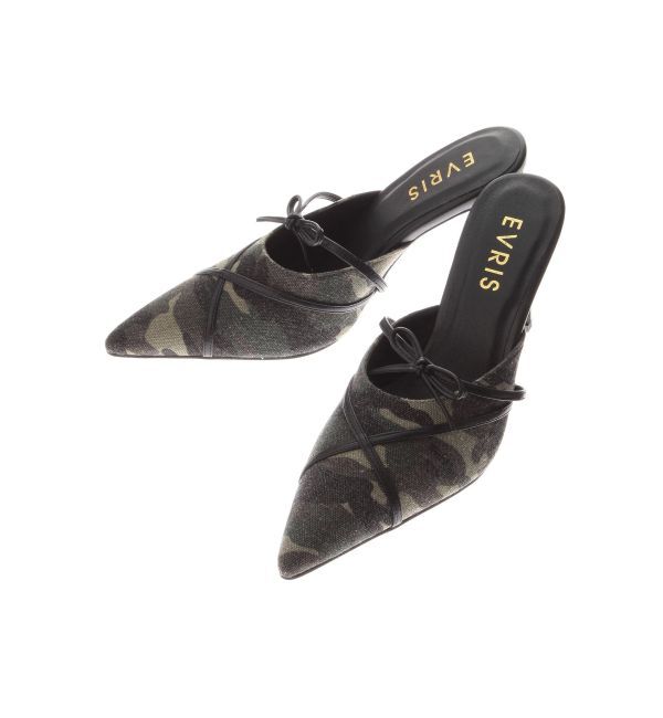 EVRIS「バイカラーヒールサンダル」|サンダル|