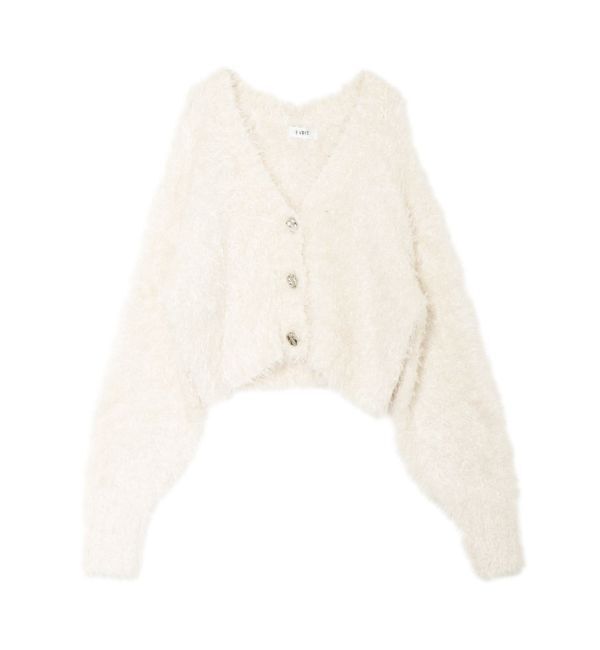 EVRIS「ミックスファンシーヤーンショートカーディガン」|カーディガン|