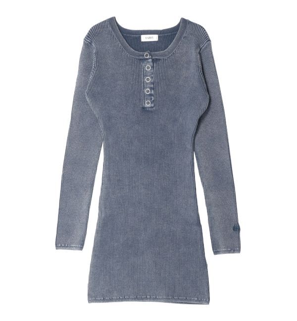 EVRIS「ブリーチヘンリーネックリブタイトワンピース」|ワンピース|