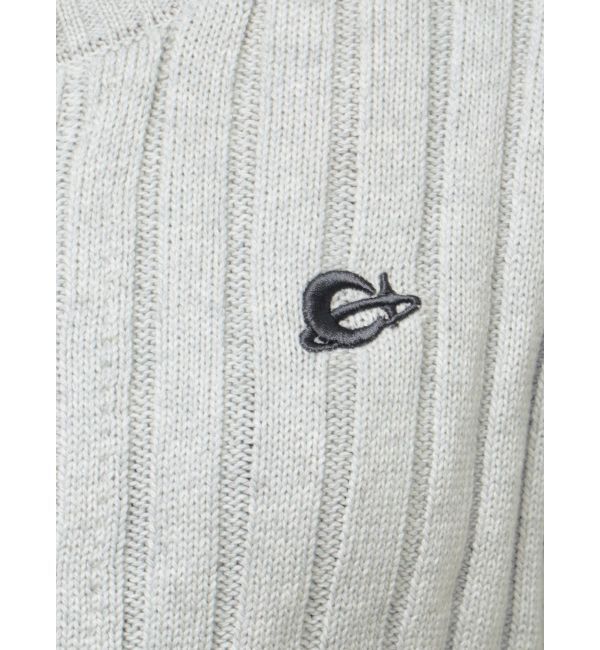 EVRIS「ワンポイントリブブリーチニットカーディガン」|カーディガン|