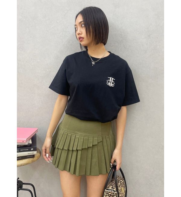 EVRIS「レイヤードプリーツミニスカート」|スカート|
