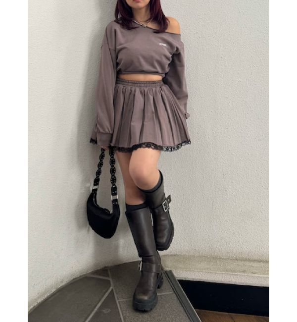 EVRIS「ワンショルダースウェットトップス【セットアップ着用可能】」|スウェット・ジャージ|