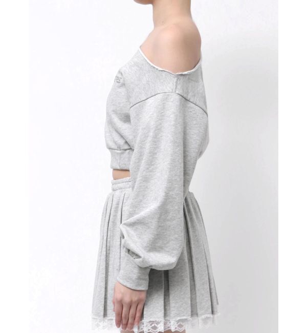 EVRIS「ワンショルダースウェットトップス【セットアップ着用可能】」|スウェット・ジャージ|