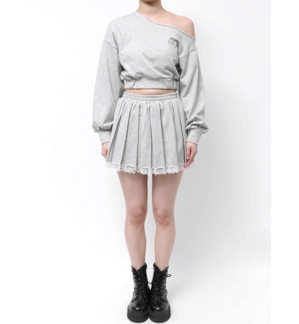 EVRIS「ワンショルダースウェットトップス【セットアップ着用可能】」|スウェット・ジャージ|