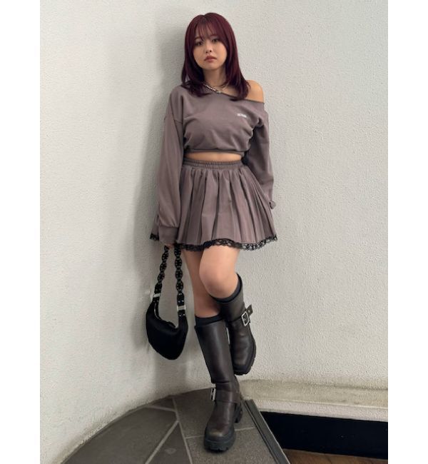 EVRIS「ワンショルダースウェットトップス【セットアップ着用可能】」|スウェット・ジャージ|