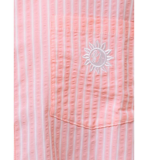 EVRIS「SUNNYモチーフストライプオーバーサイズシャツ」|シャツ・ブラウス|
