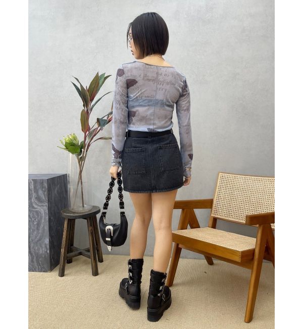 EVRIS「バタフライシアートップス」|Tシャツ・カットソー|