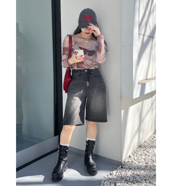 EVRIS「バタフライシアートップス」|Tシャツ・カットソー|