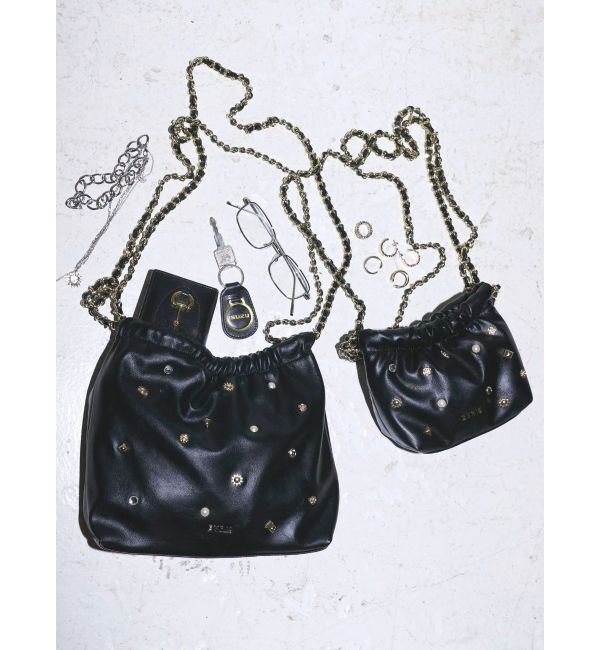 EVRIS「スタッズチェーンミニショルダーBAG」|ショルダー・メッセンジャー|