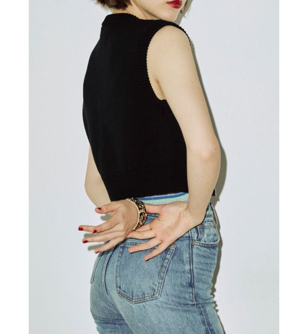 jouetie「ミリタリーニットベスト」|カーディガン|