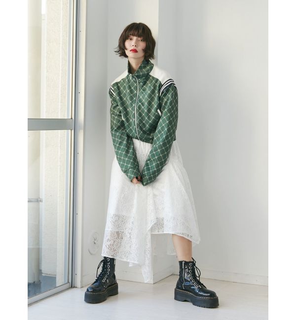 jouetie「モノグラムトラックジャケット【セットアップ対応】」|カーディガン|