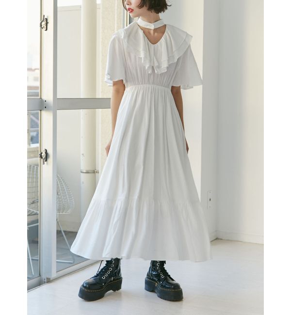 jouetie「Vネックフリルワンピース」|ワンピース|