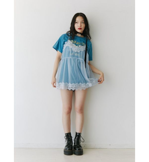 jouetie「ランジェリーレイヤードチュニックTシャツ」|Tシャツ・カットソー|