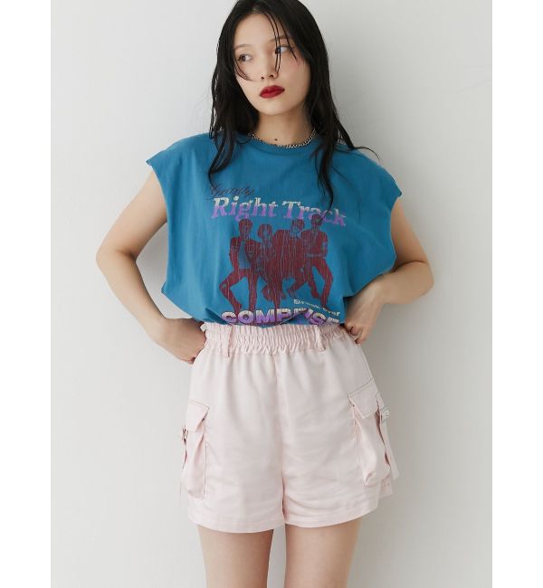 jouetie「ヴィンテージグラフィックノースリーブTシャツ」|Tシャツ・カットソー|