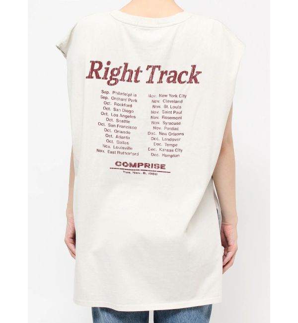 jouetie「ヴィンテージグラフィックノースリーブTシャツ」|Tシャツ・カットソー|