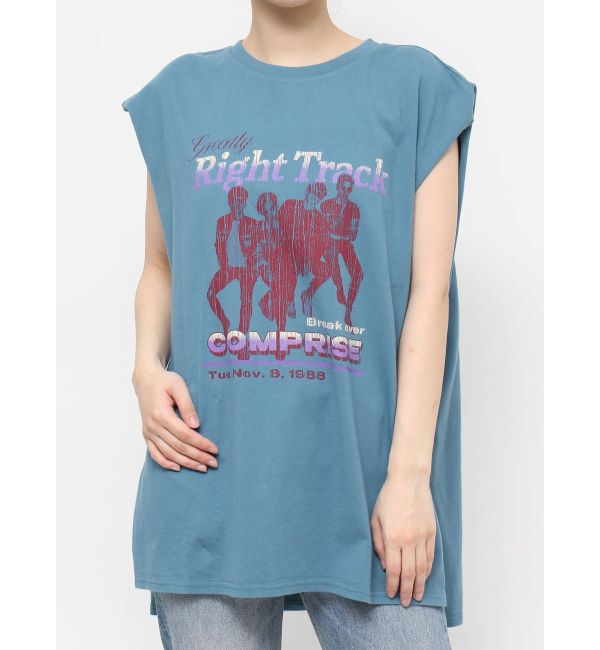 jouetie「ヴィンテージグラフィックノースリーブTシャツ」|Tシャツ・カットソー|