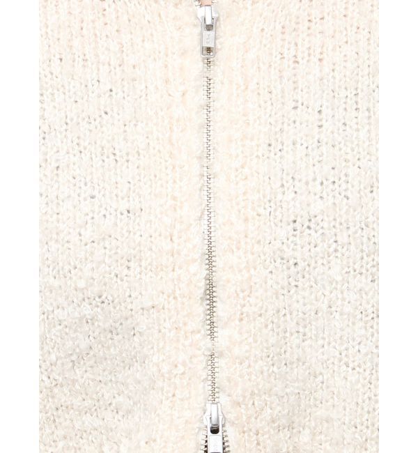 jouetie「ダメージヘム2WAYZIPベスト」|ニット・セーター|