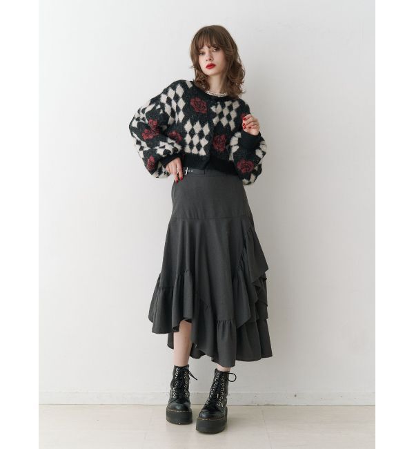 jouetie「パターン2WAYフェザーカーディガン」|カーディガン|