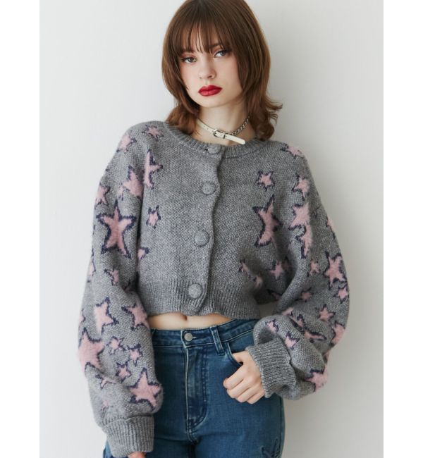 jouetie「パターン2WAYフェザーカーディガン」|カーディガン|