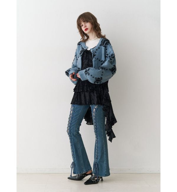 jouetie「パターン2WAYフェザーカーディガン」|カーディガン|